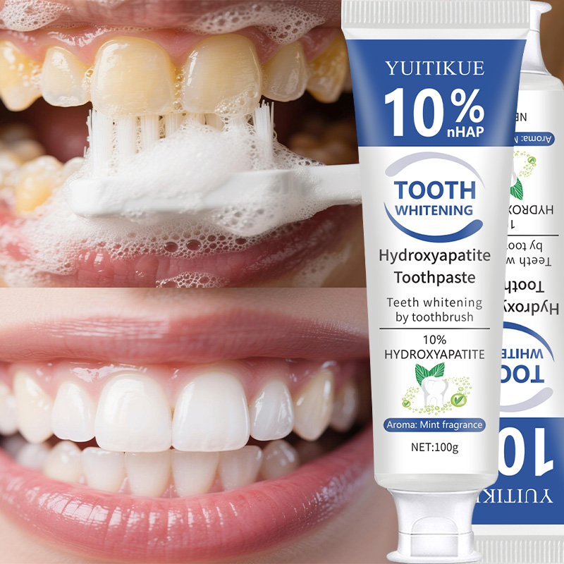 Teeth Whitening Toothpaste - معجون أسنان يويتيكيو 10% هيدروكسي أباتيت
