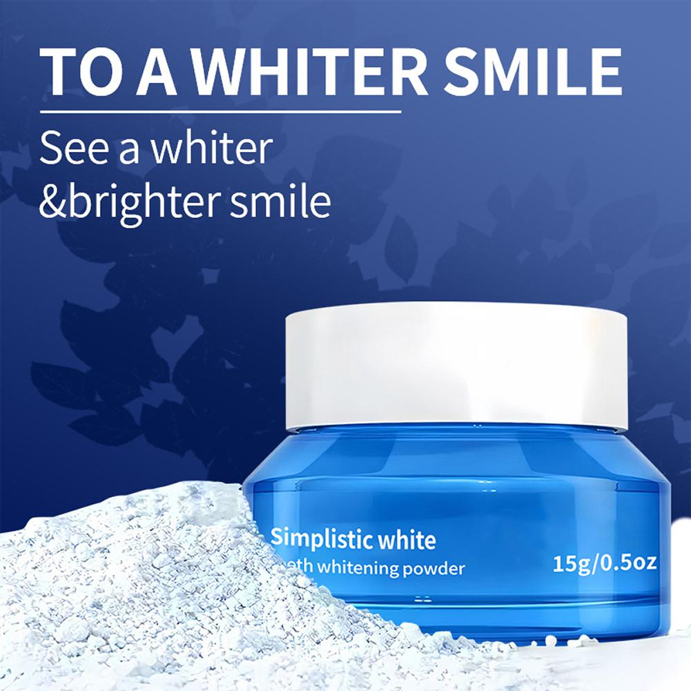 Teeth Whitening Essence - مسحوق تبييض الأسنان الأبيض البسيط لإزالة