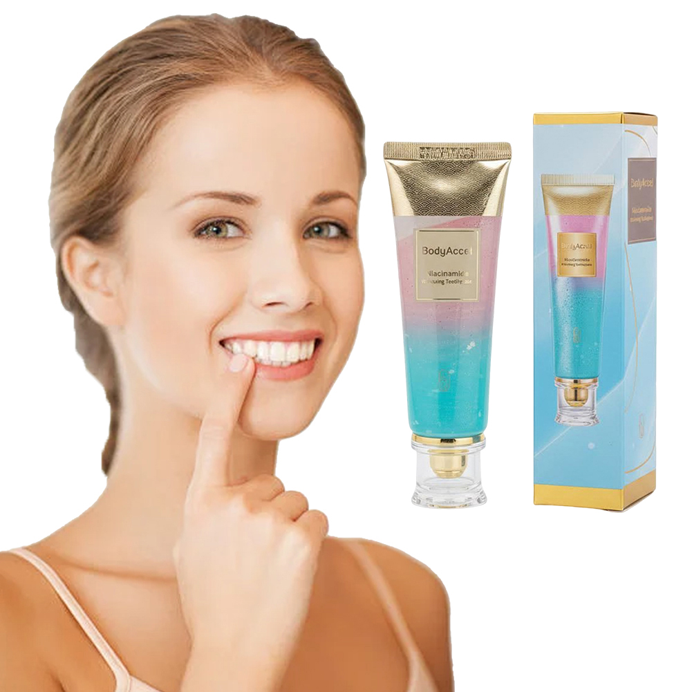 Teeth Whitening Toothpaste - معجون أسنان مبيض بالنياسيناميد 100 جرام،