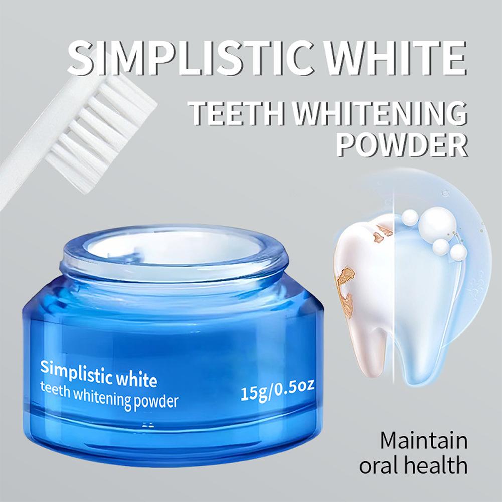 Teeth Whitening Instant - مسحوق تبييض الأسنان البسيط يقلل من