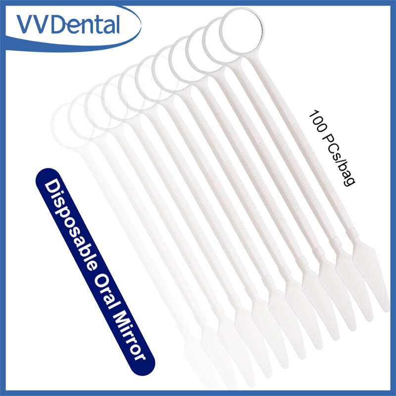 Teeth Whitening For Photos - 100 قطعة من مرايا الأسنان البلاستيكية
