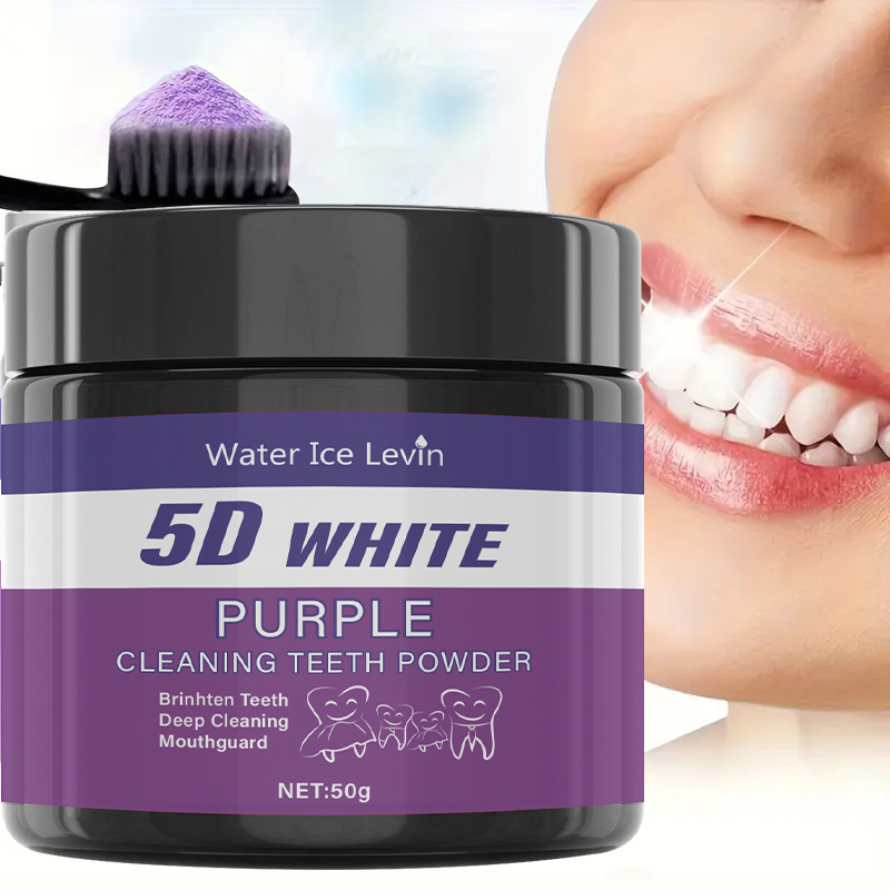 Teeth Whitening Oil Pulling - مسحوق أسنان مائي آيس ليفين أرجواني