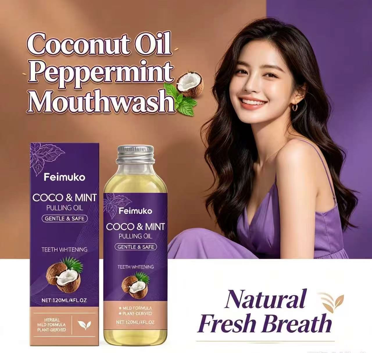 زيت جوز الهند والنعناع، غسول ف - مراجعة Coconut Oil Pull وسعره