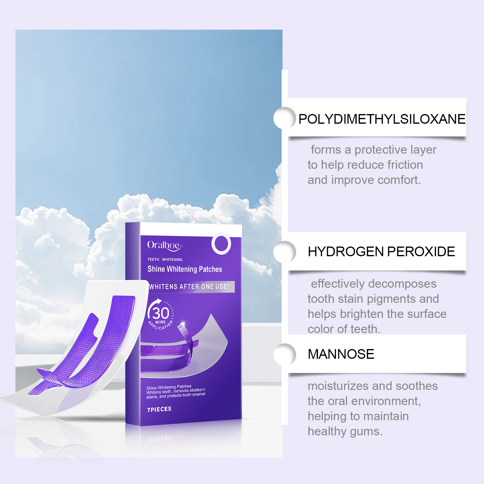 ORALHOE 7 قطعة/صندوق بقع تبييض - مراجعة Teeth Whitening Quick وسعره