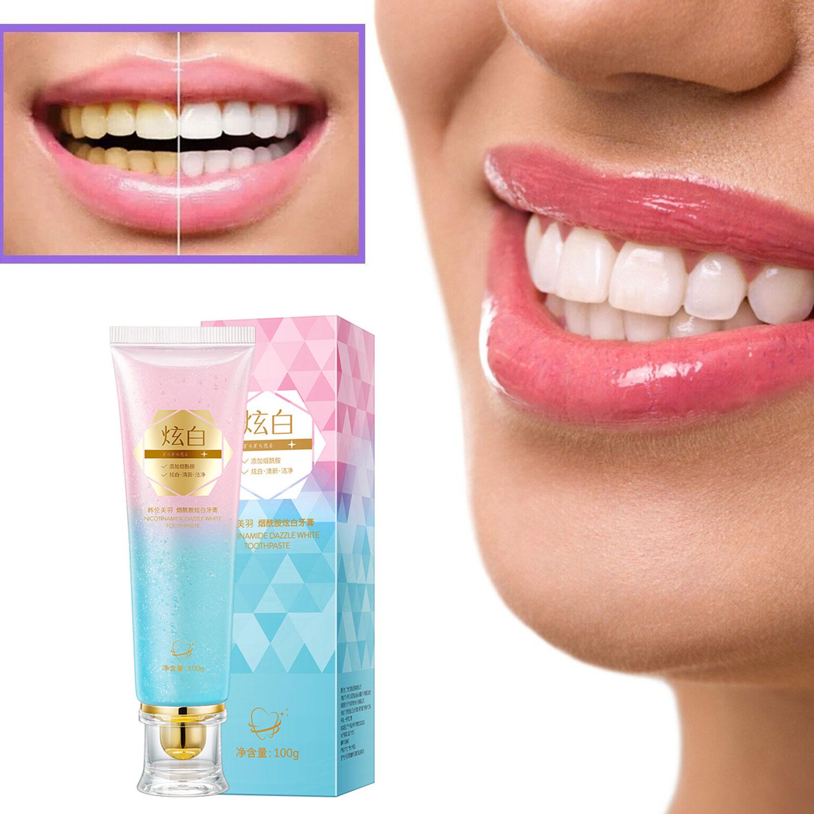 معجون أسنان مبيض النياسيناميد  - مراجعة Teeth Whitening Toothpaste وسعره
