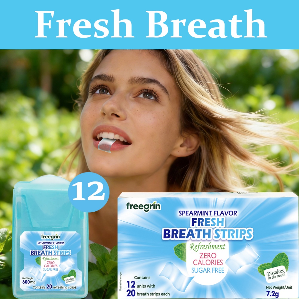 شرائح فري جرين بنكهة النعناع ا - مراجعة Teeth Whitening Instant وسعره