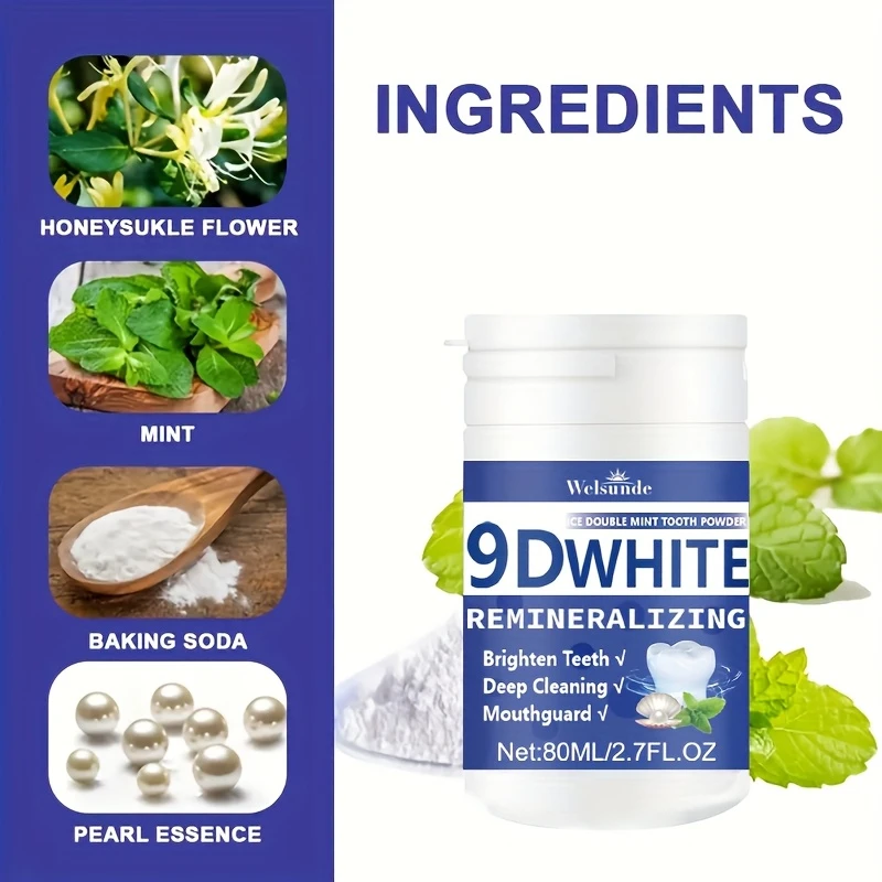 مسحوق أسنان 9D أبيض لإعادة ترس - مراجعة Teeth Whitening Instant وسعره