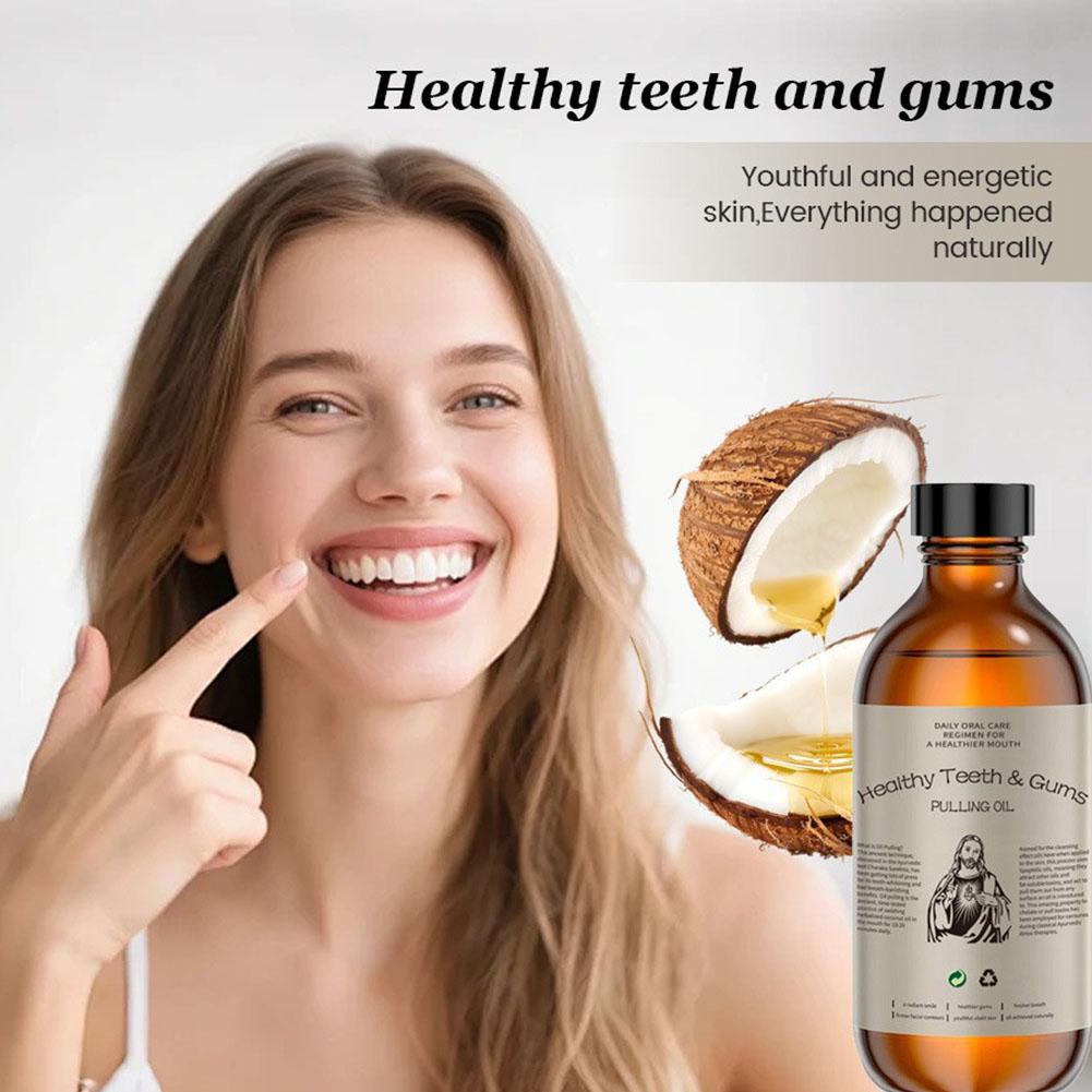 غسول فم بزيت جوز الهند 113 جرا - مراجعة Coconut Oil Pull وسعره