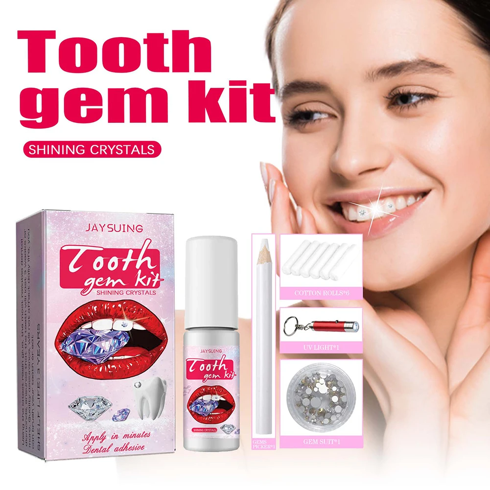 مجموعة أحجار كريمة الأسنان مع  - مراجعة Teeth Whitening Diy وسعره