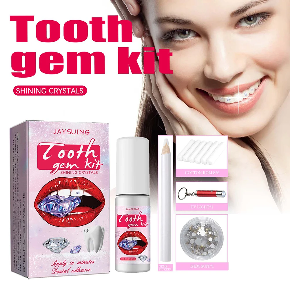 مجموعة أحجار كريمة الأسنان مع  - مراجعة Teeth Whitening Diy وسعره