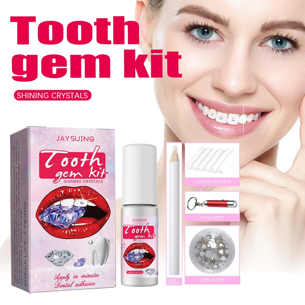 مجموعة أحجار كريمة الأسنان مع  - مراجعة Teeth Whitening Diy وسعره