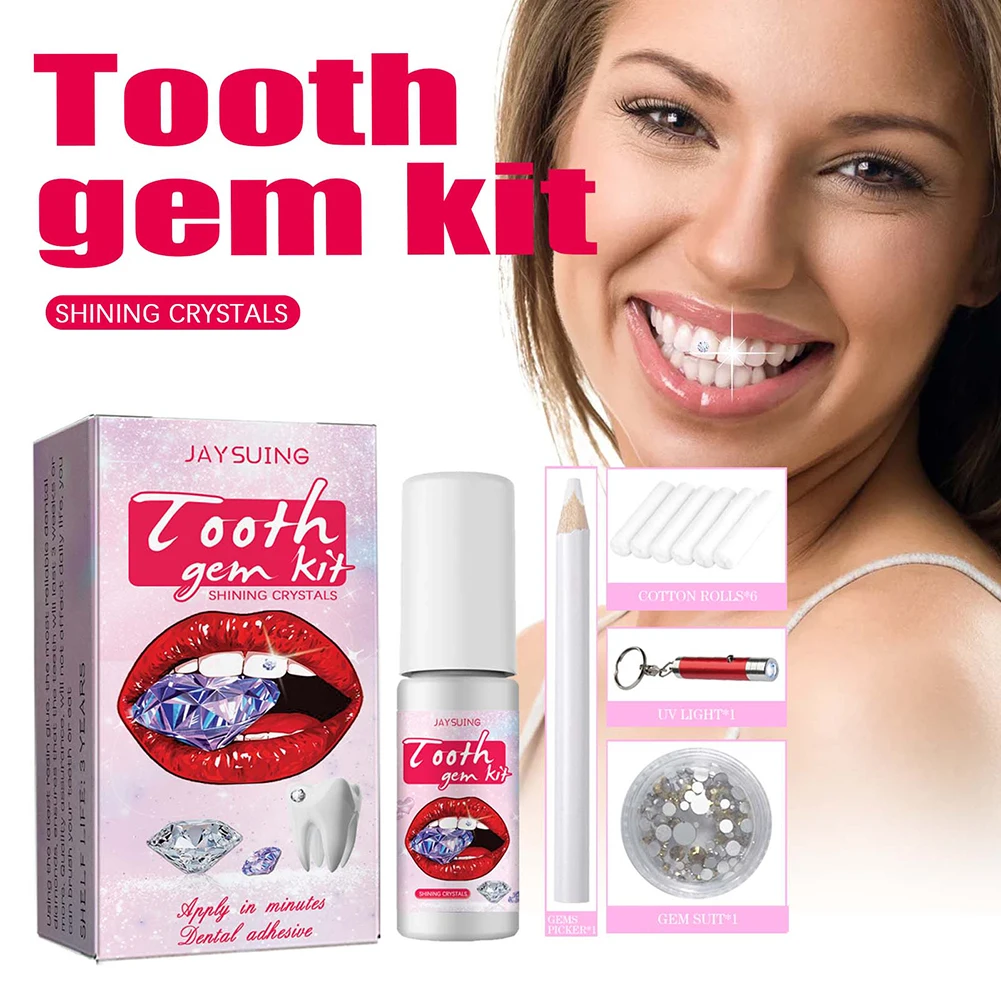 مجموعة أحجار كريمة الأسنان مع  - مراجعة Teeth Whitening Diy وسعره
